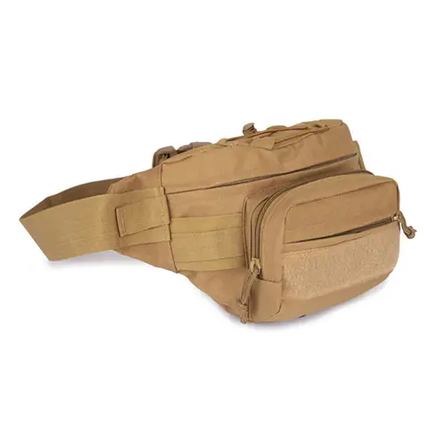 Tactical MOLLE-Compatible Waist Pack with Multi-Pocket Storage